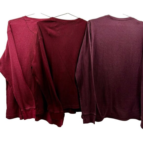 Bundle Of 3 Thermal Henley Long Sleeve Shirts XL-Wrangler St. Johns Bay Old Navy - Picture 5 of 6